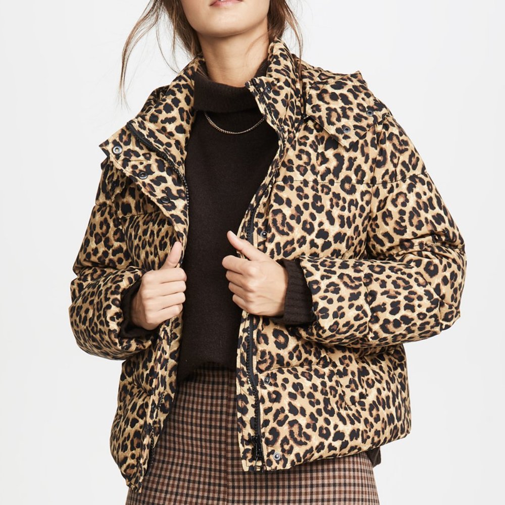 Veronica Beard Casper Leopard-Print Puffer Down Jacket - Picture 13 of 14